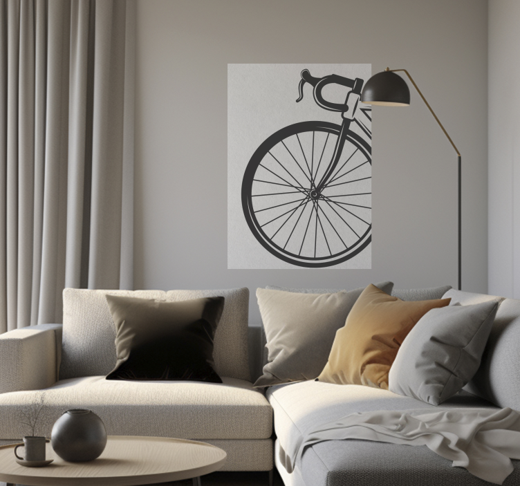 Minimalist Bicycle cycling poster - TenStickers