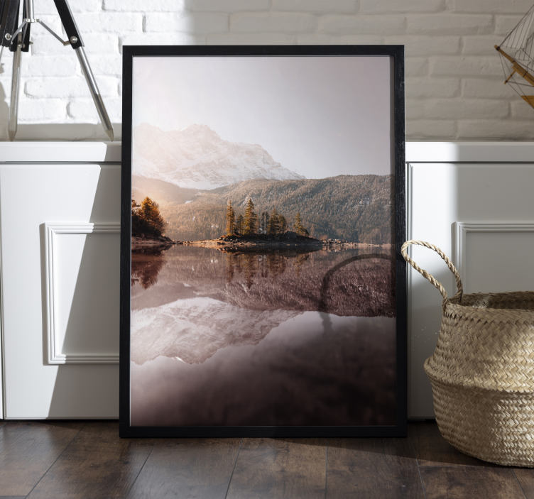 Nordic mountains photo realistic poster - TenStickers