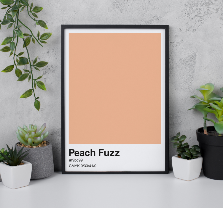 Peach fuzz color poster for wall - TenStickers