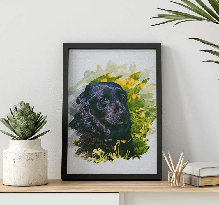 personalized watercolor  animal poster - TenStickers