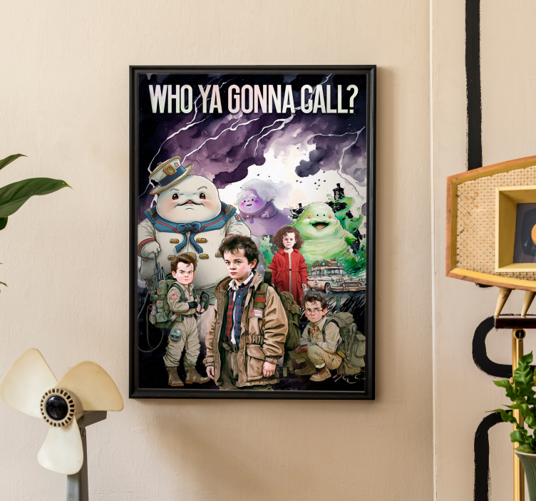 "Who you gonna call" Ghostbusters poster - TenStickers