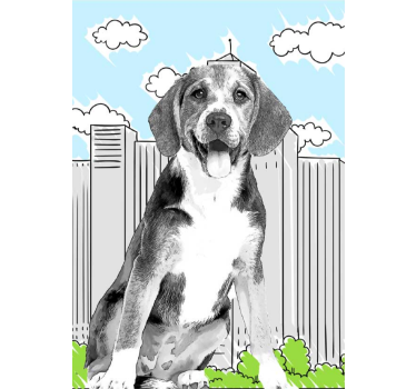 personalized Cartoon animal poster - TenStickers
