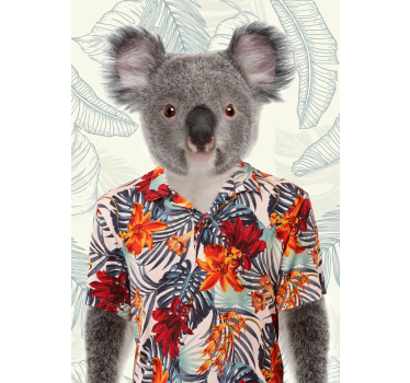 Elegant Koala wall poster - TenStickers