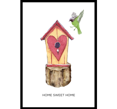 Home Sweet Home living room poster - TenStickers