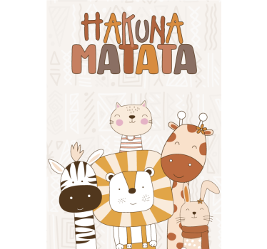 Hakuna matata design poster for children's room - TenStickers