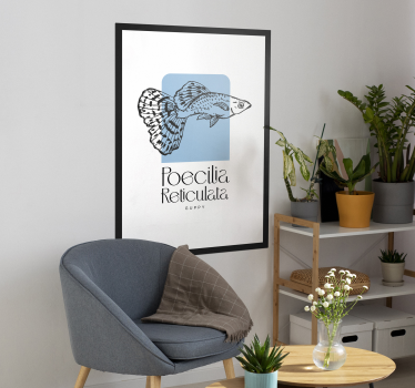 Guppy fish fish poster - TenStickers