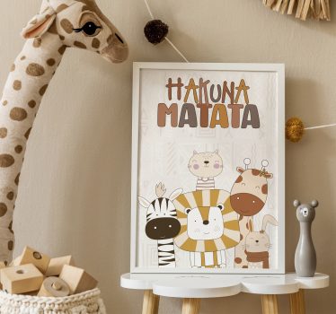 Hakuna matata design poster for children's room - TenStickers