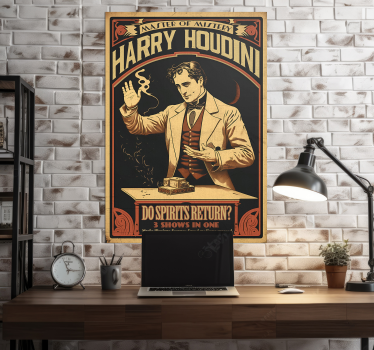 Houdini vintage poster for wall - TenStickers