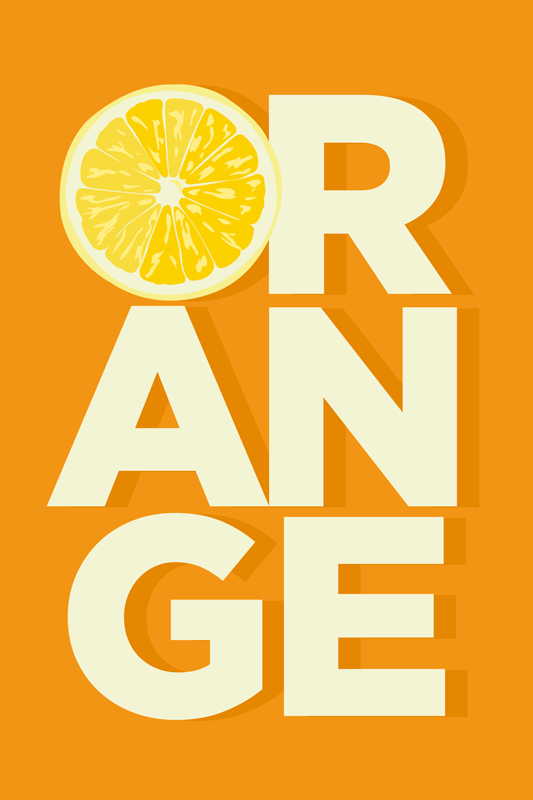 Kitchen poster freshly sliced oranges - TenStickers