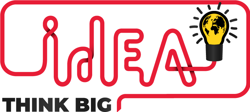 Office poster think big light bulb design - TenStickers