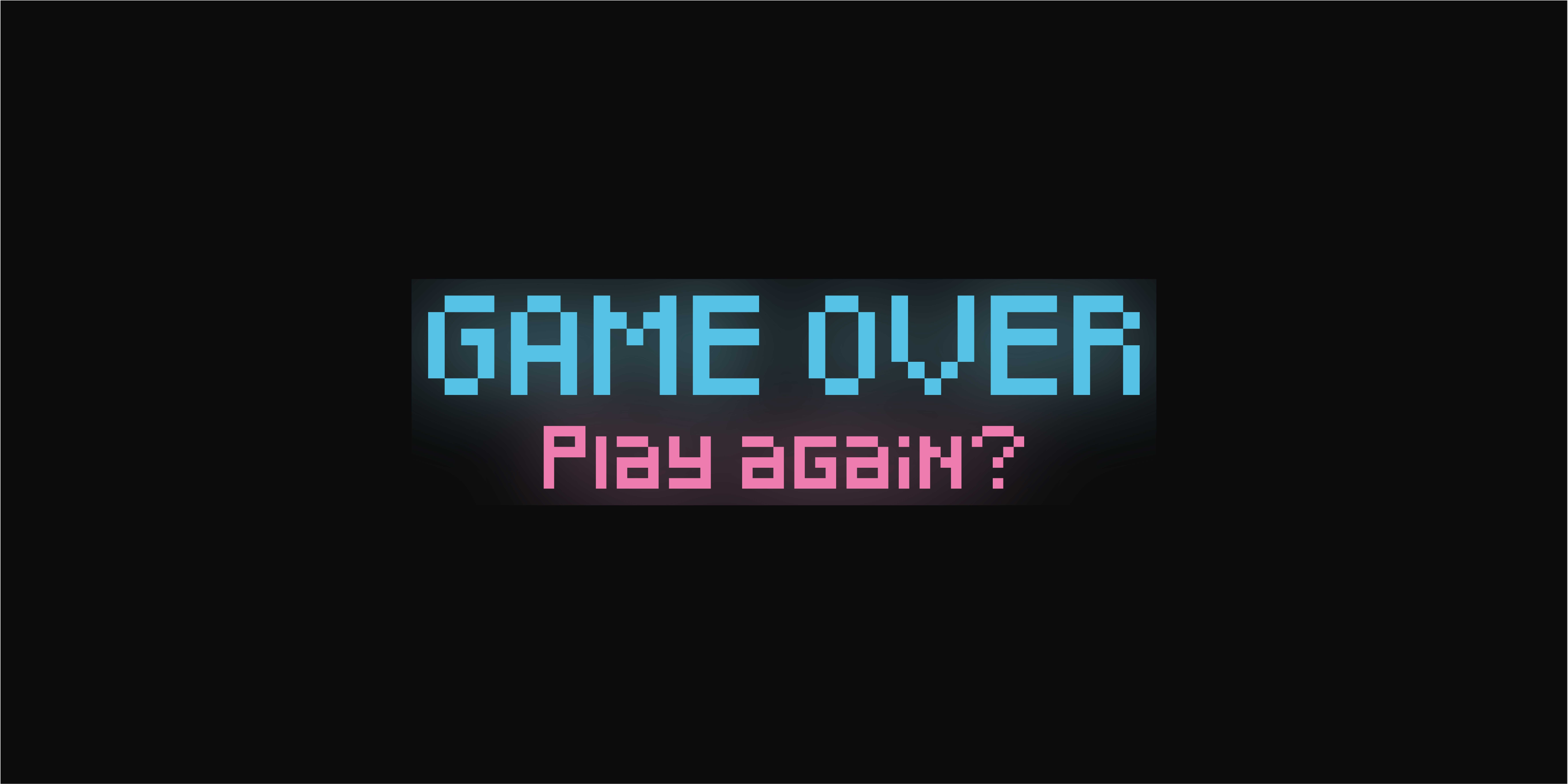 Video game poster game over play again design - TenStickers