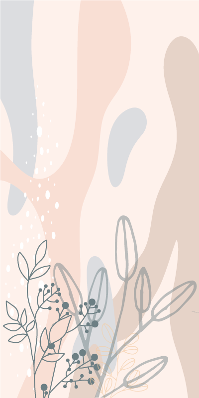 Flowers poster elegant floral silhouette art - TenStickers