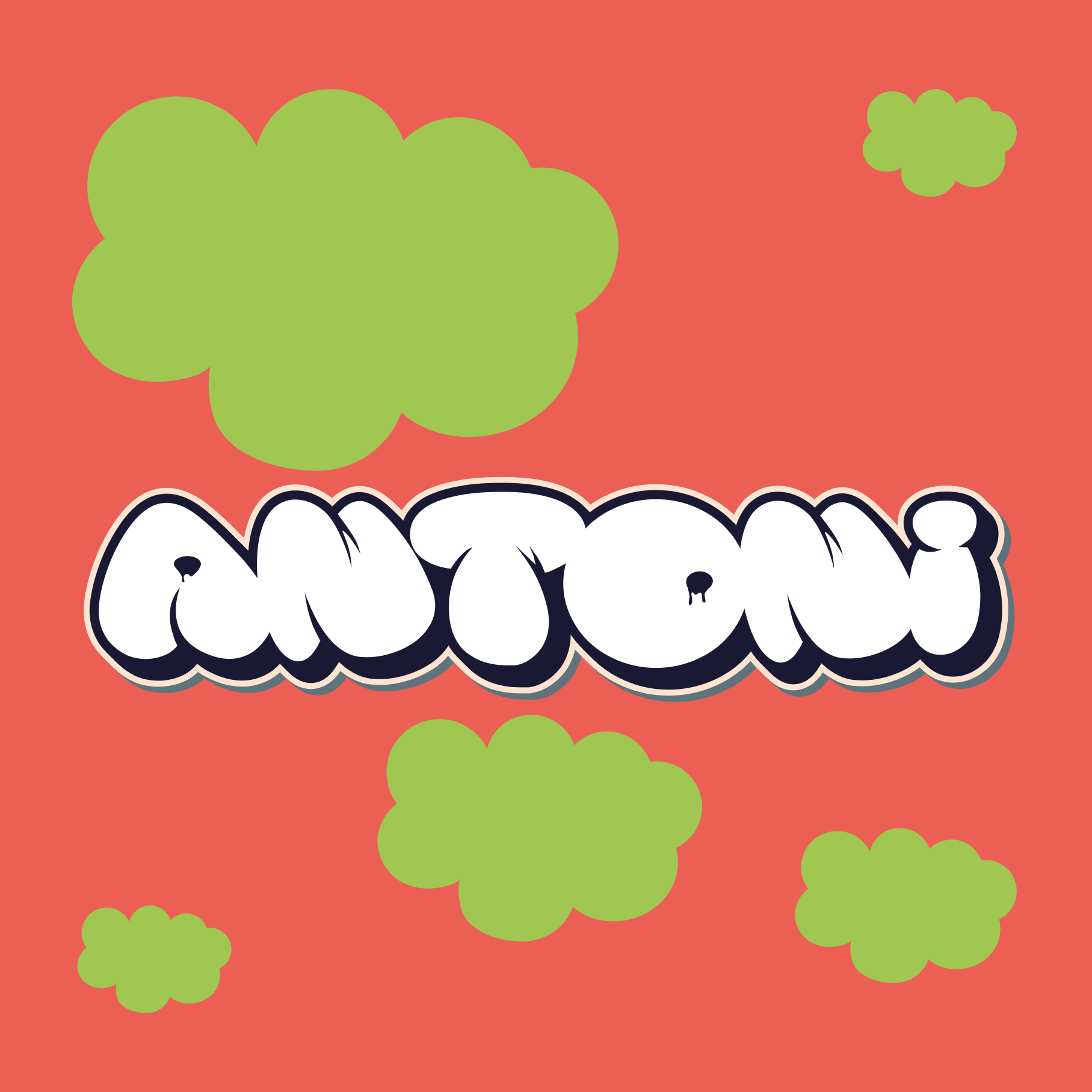 Customisable poster in playful lettering style - TenStickers