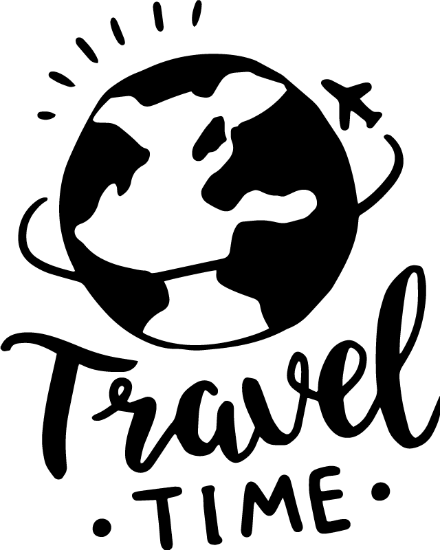 Map poster world travel vinyl - TenStickers