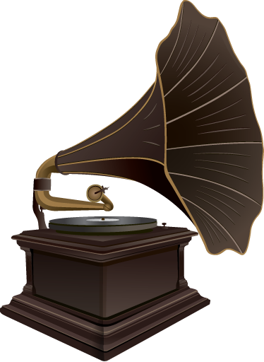 Music poster antique gramophone vinyl decor - TenStickers