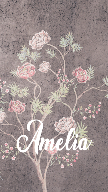 Vintage poster vintage style rose tree print - TenStickers