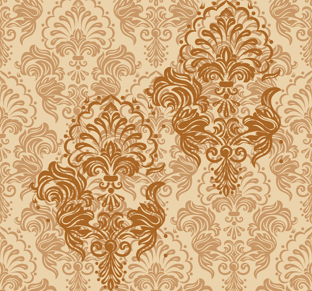 Vintage poster in faded warm color patterns - TenStickers
