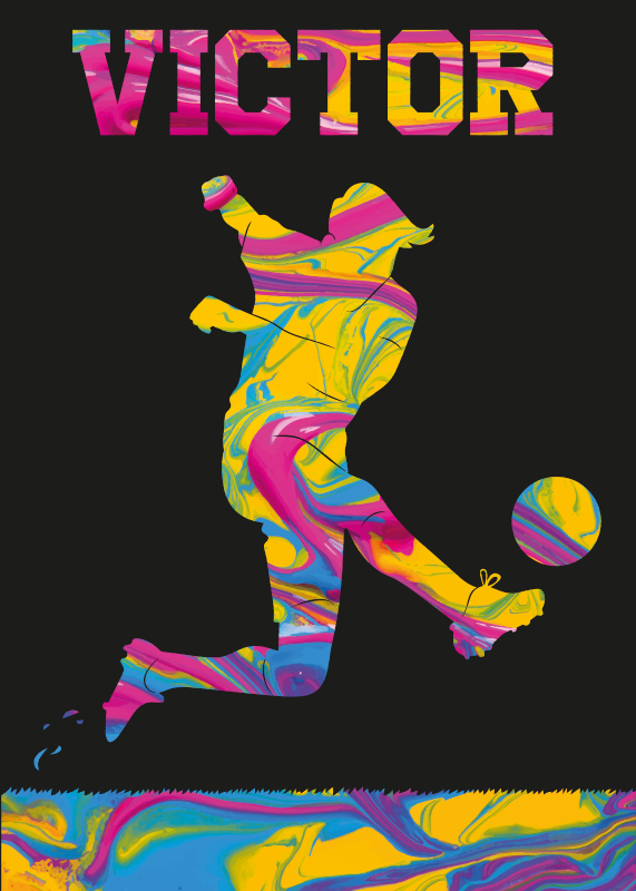 Football poster - futbol poster - TenStickers