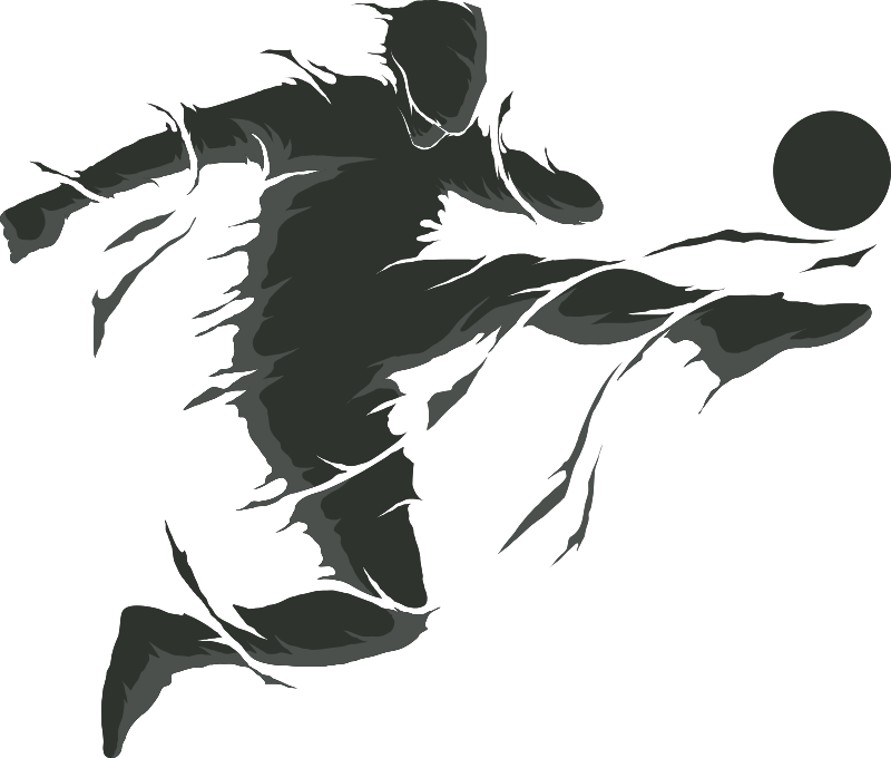 Football poster of football player sticker - TenStickers