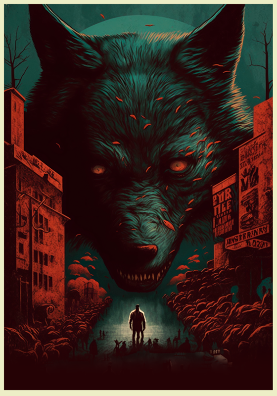 Wolf movie poster animal poster - TenStickers