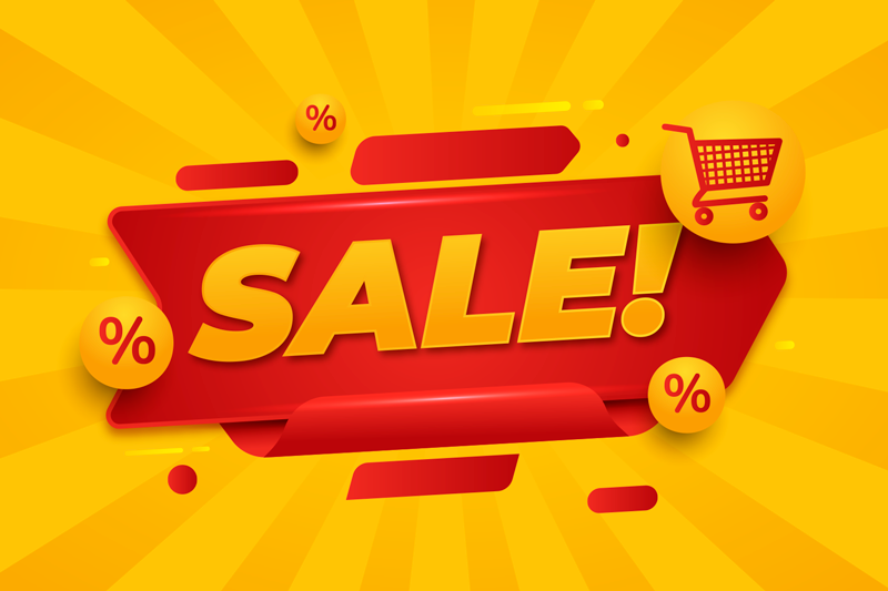 Sale promo design wall poster - TenStickers