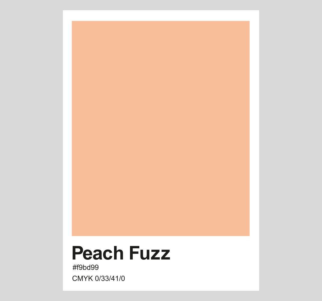 Peach fuzz color poster for wall - TenStickers