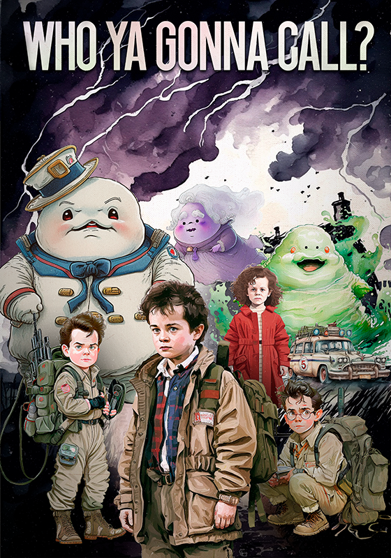 "Who you gonna call" Ghostbusters poster - TenStickers