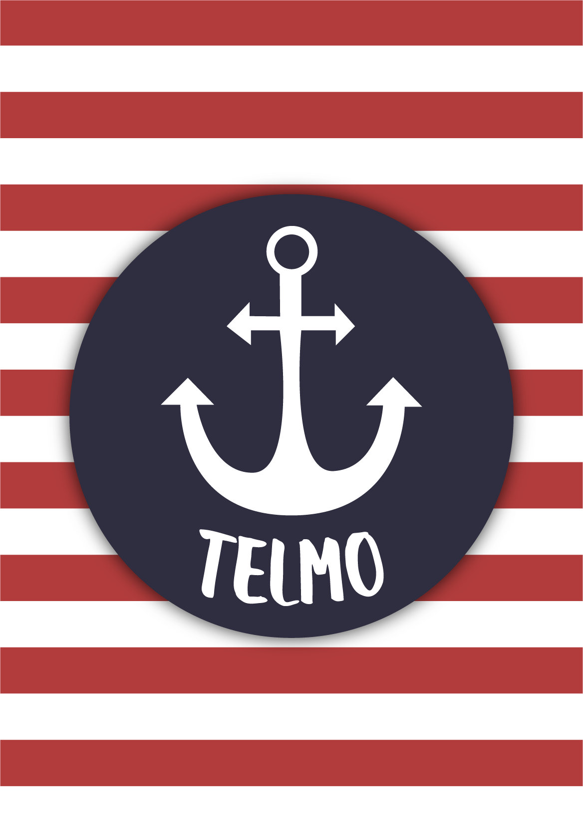Customizable sailor anchor poster for teenager - TenStickers