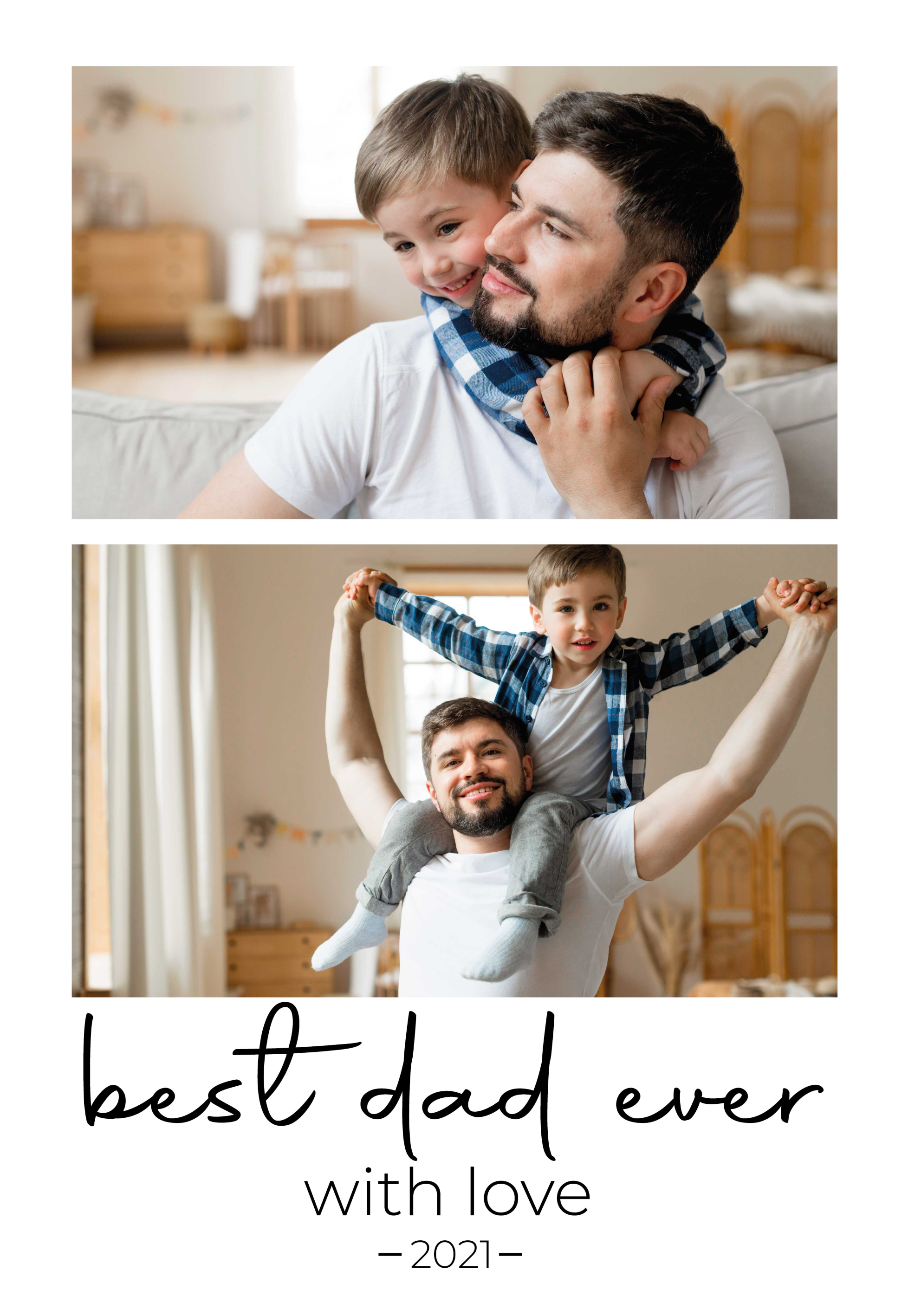 Best dad ever living room poster - TenStickers