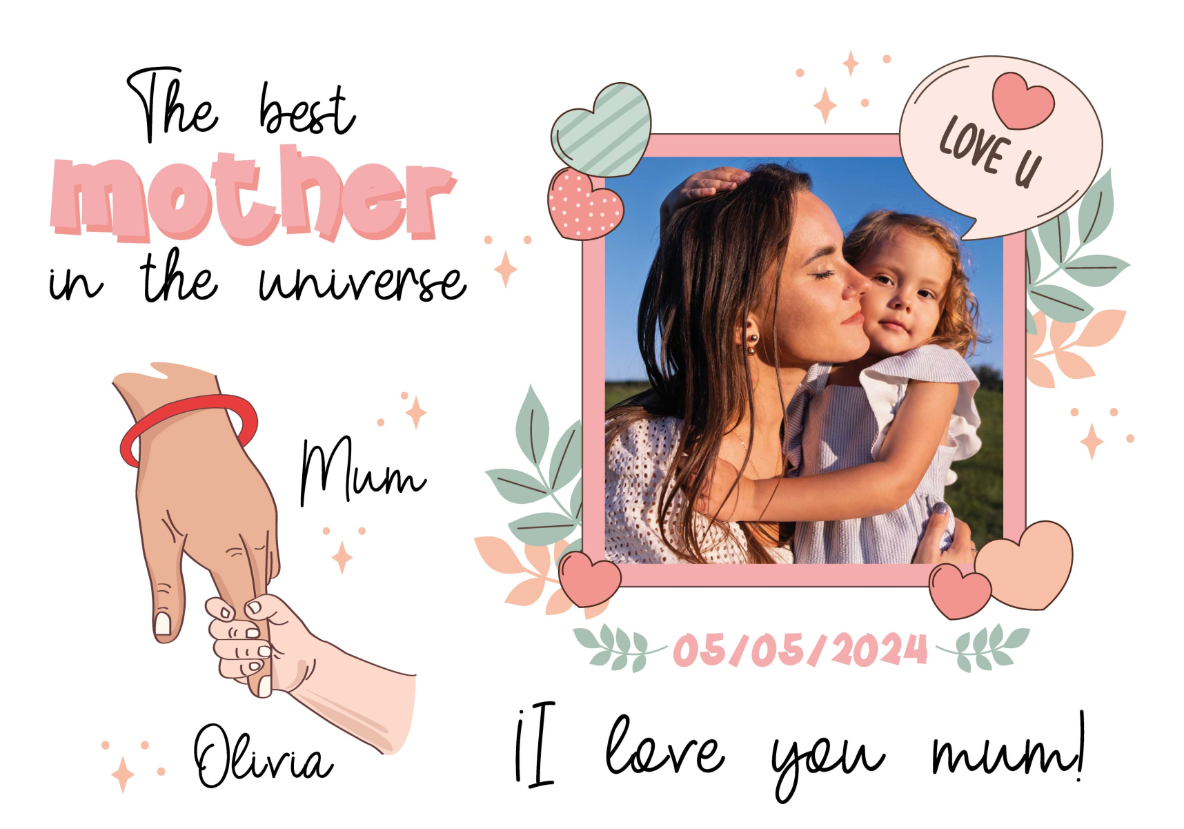 The best mother in the universe living room poster - TenStickers