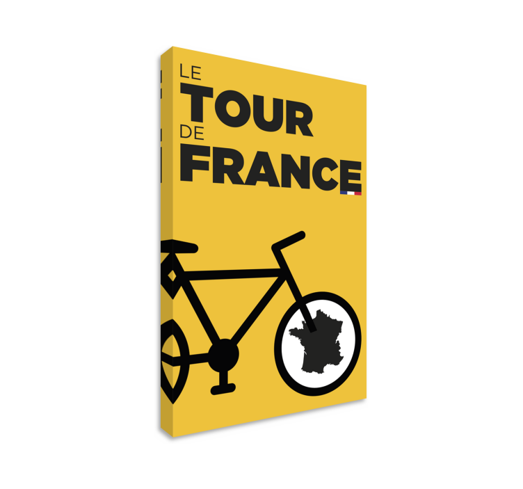 "Tour" icon sports canvas art - TenStickers