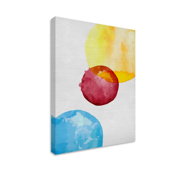 Vibrant Conceptual Orbs abstract wall art  1 - TenStickers