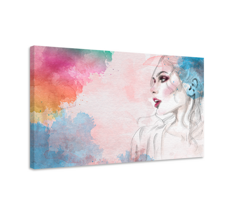 Woman figure canvas art prints - TenStickers