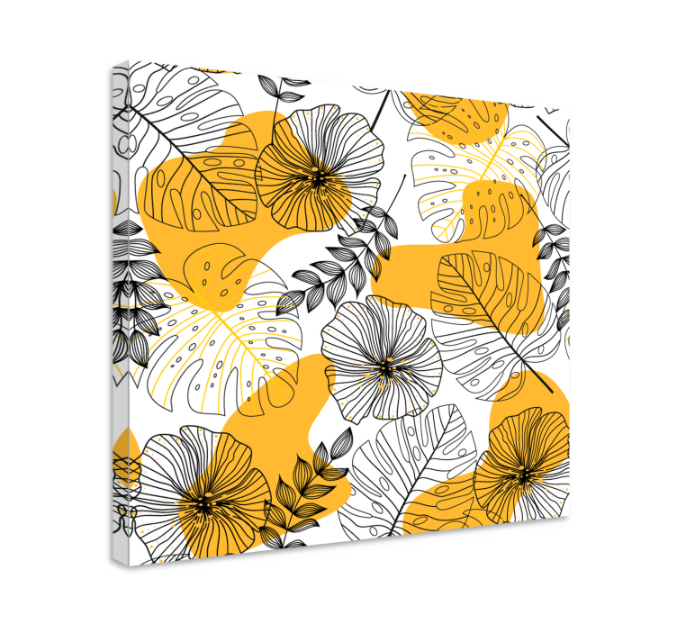 Nordic tropical plant art prints - TenStickers