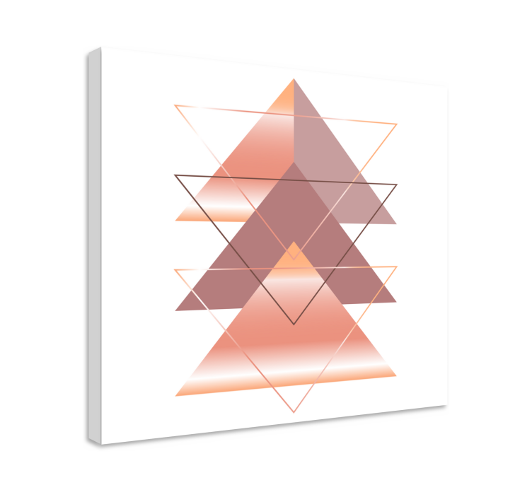Geometric canvas triangle fusion - TenStickers