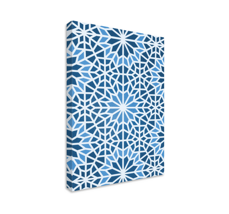 Geometric canvas starburst design - TenStickers