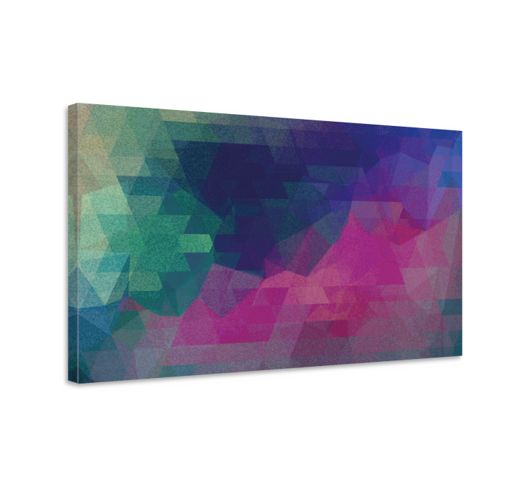 Geometric canvas geometric abstraction art print - TenStickers