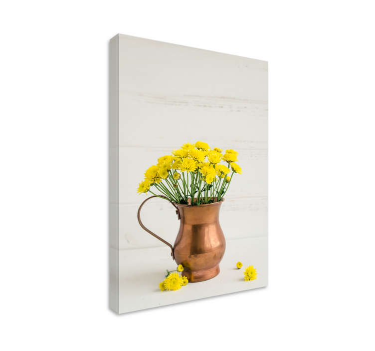 Jug with Yellow Flowers canvas - TenStickers