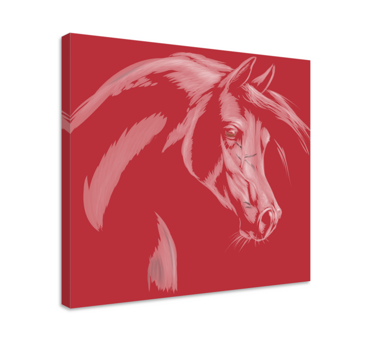 Horse wall art elegant horse portrait - TenStickers