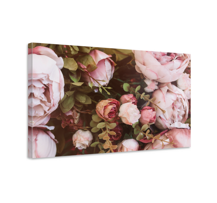 vintage flores retro canvas art - TenStickers