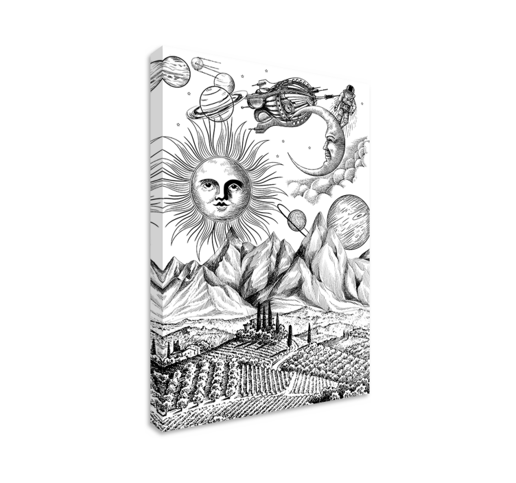 Great universe collage canvas art prints - TenStickers