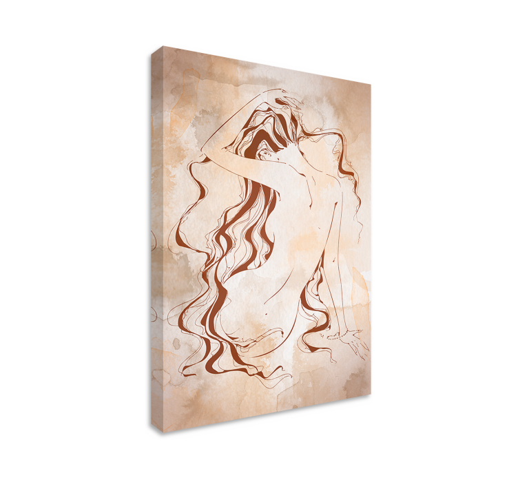 Modern toilet paper bathroom canvas art - TenStickers