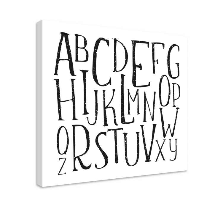 Alphabet letters canvas print - TenStickers