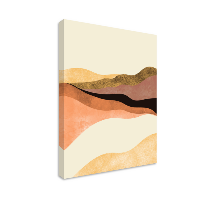 Abstract wall art 1 gentle waves flow - TenStickers