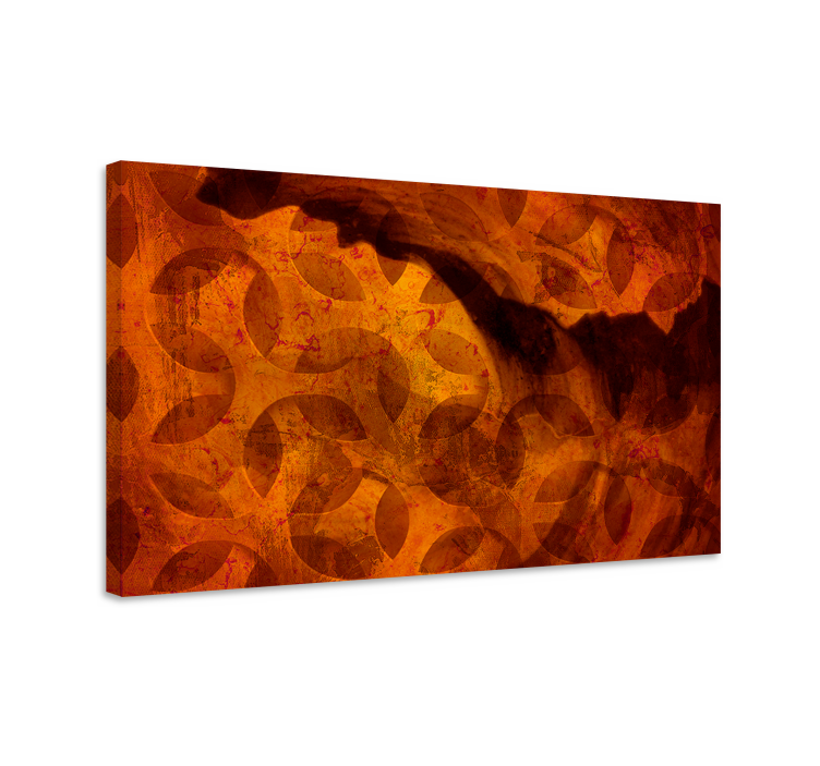Abstract wall art 1 elegant leaf designs - TenStickers