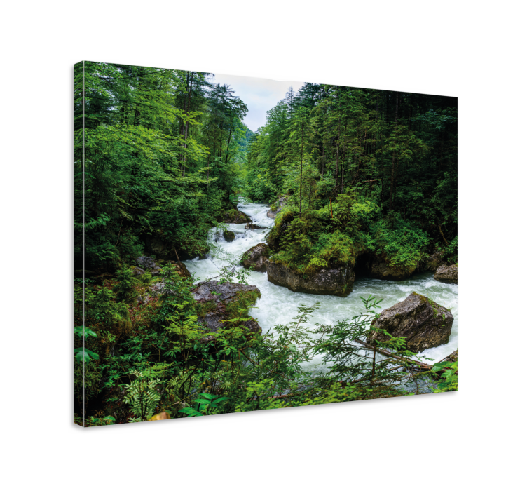 Landscape canvas serene river scene - TenStickers