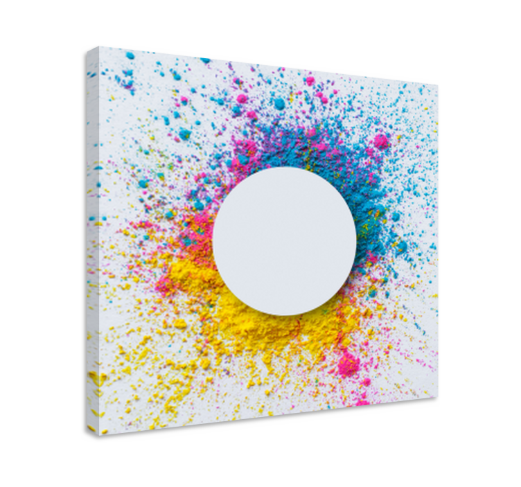 Circle Splash canvas art prints - TenStickers