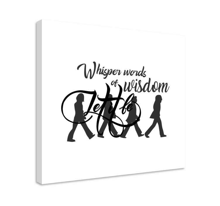 Let it Be Song Lyrics Music canvas art - TenStickers