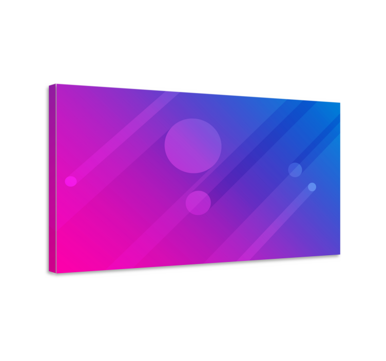 Fruit canvas wall art abstract circle design - TenStickers