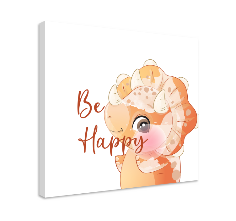 Dinosaur be happy nordic art prints - TenStickers